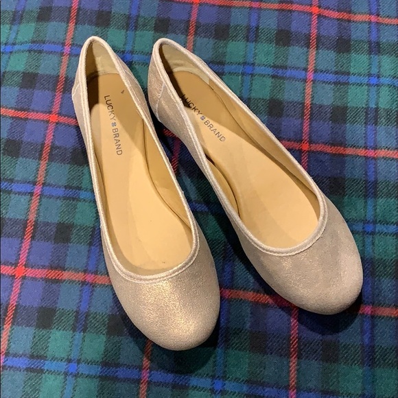 Lucky Brand Shoes - 🌿Host Pick🌿 Rose Gold Leather Ballet Flats